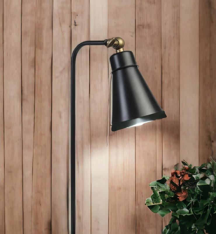 opviq Luminex Aura: Chic Black Metal Lamp | Opviq