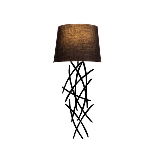 Opviq Luminex Forge: Black Iron Elegance Lamp | Opviq