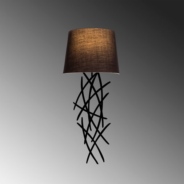 Opviq Luminex Forge: Black Iron Elegance Lamp | Opviq