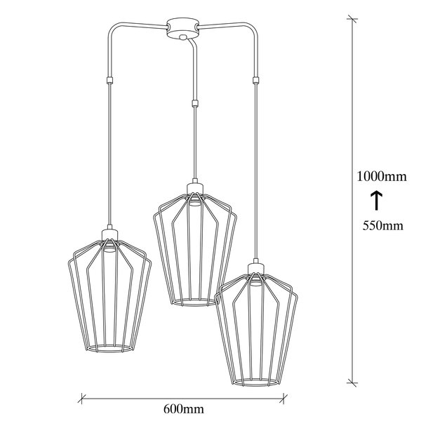 Opviq LumiNoir Nexus Chandelier Elegance | Opviq