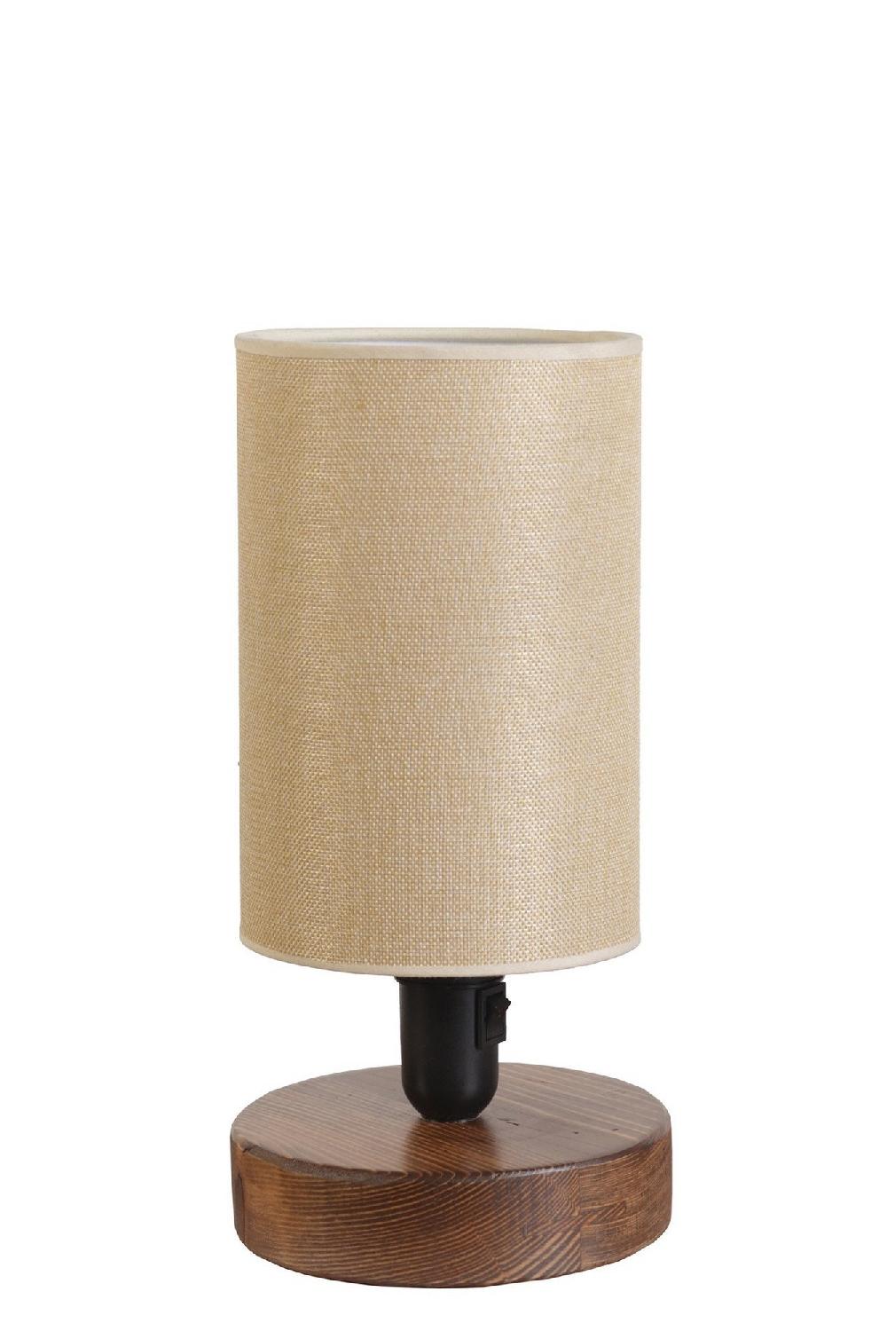 Opviq LumiNook Walnut Wicker Glow Lamp | Opviq