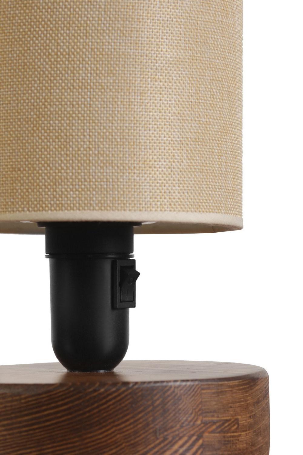 Opviq LumiNook Walnut Wicker Glow Lamp | Opviq