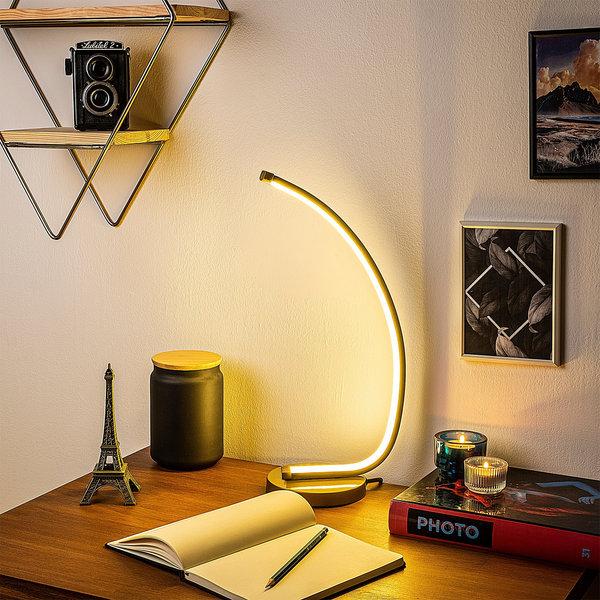 Opviq LumiNova Aura Metal Table Lamp | Opviq