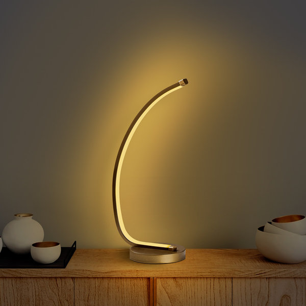 opviq LumiNova Aura Metal Table Lamp | Opviq