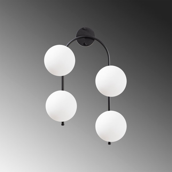 Opviq LuminoVibe: Noir & Cream Elegance Lamp | Opviq