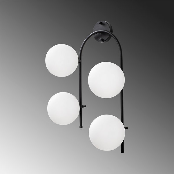 Opviq LuminoVibe: Noir & Cream Elegance Lamp | Opviq