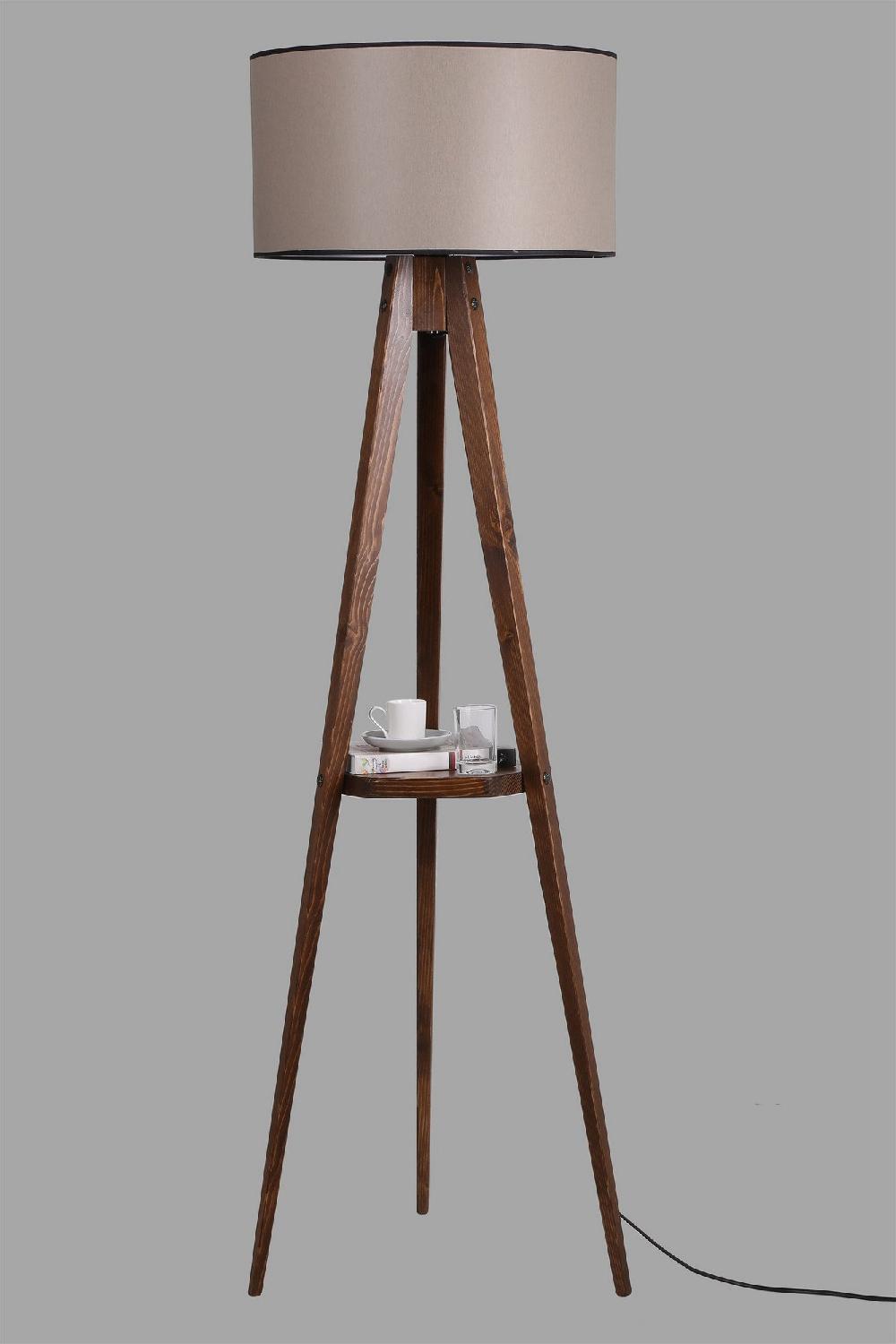 Opviq LuminoVibe Walnut Haven Lamp | Opviq