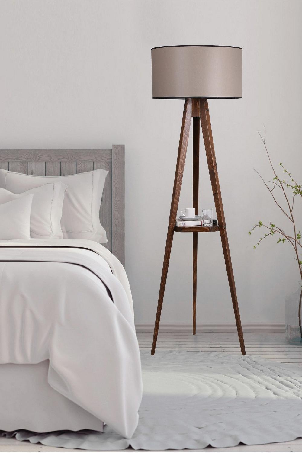 opviq LuminoVibe Walnut Haven Lamp | Opviq