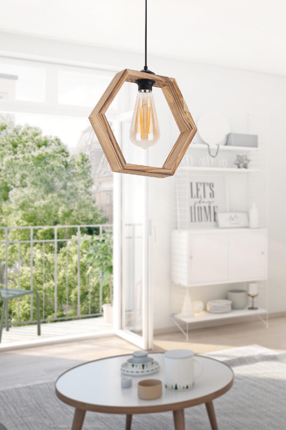 opviq LuminoWood Elegance Chandelier 30cm | Opviq