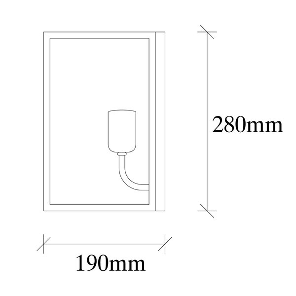 Opviq LumiNox Black Metal Wall Sconce | Opviq