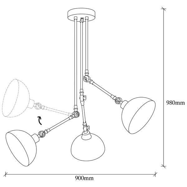 Opviq LumiNox Noir Chandelier | Opviq