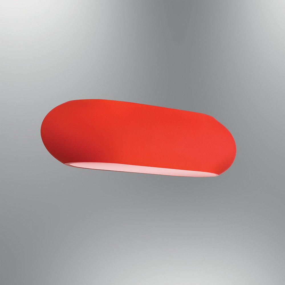 opviq LumiVibe Red: Modern Metal Wall Glow | Opviq