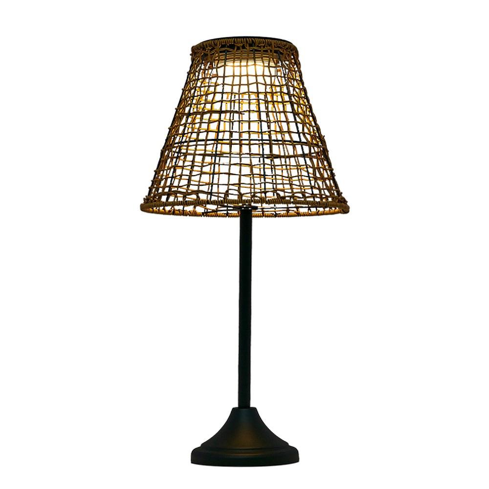 Opviq LumiWicker SolarGlow Floor Lamp | Opviq