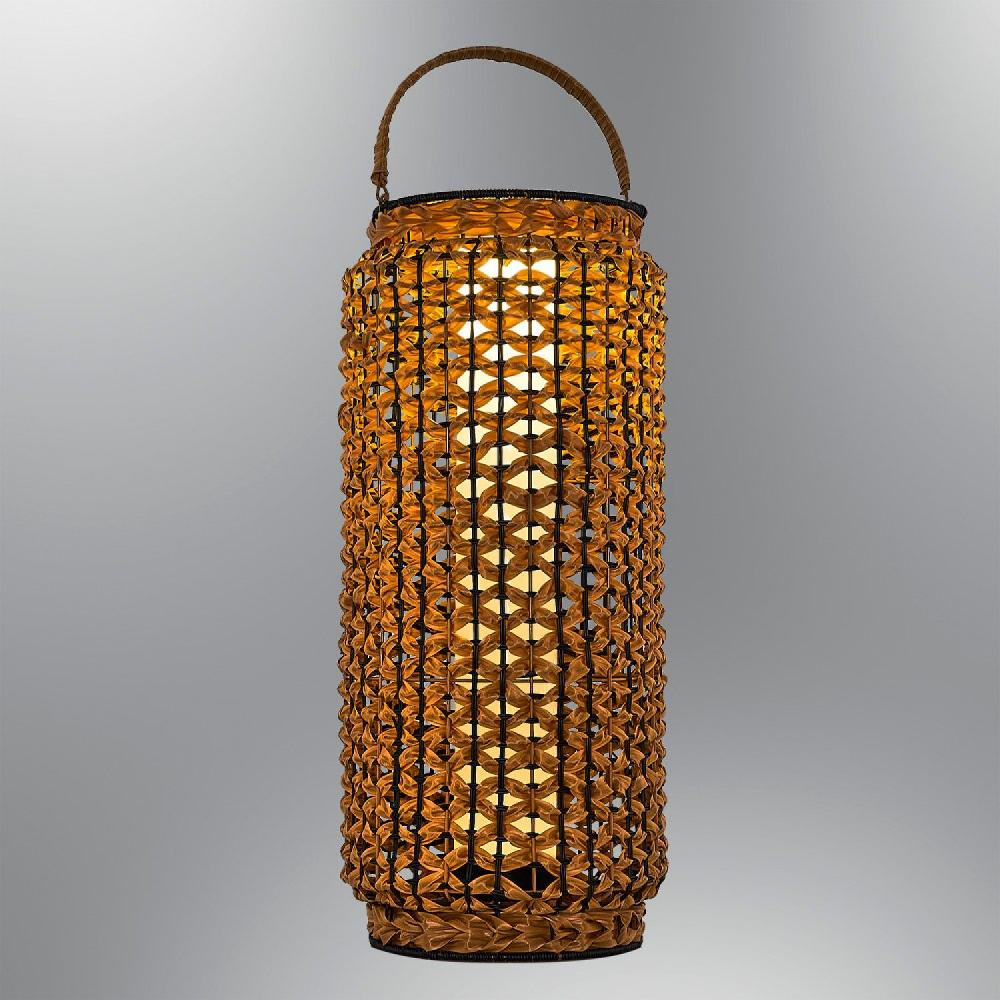 Opviq LumiWicker SolarGlow Floor Lamp | Opviq