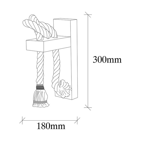 Opviq LumiWood Haven: Rustic Glow Wall Lamp | Opviq