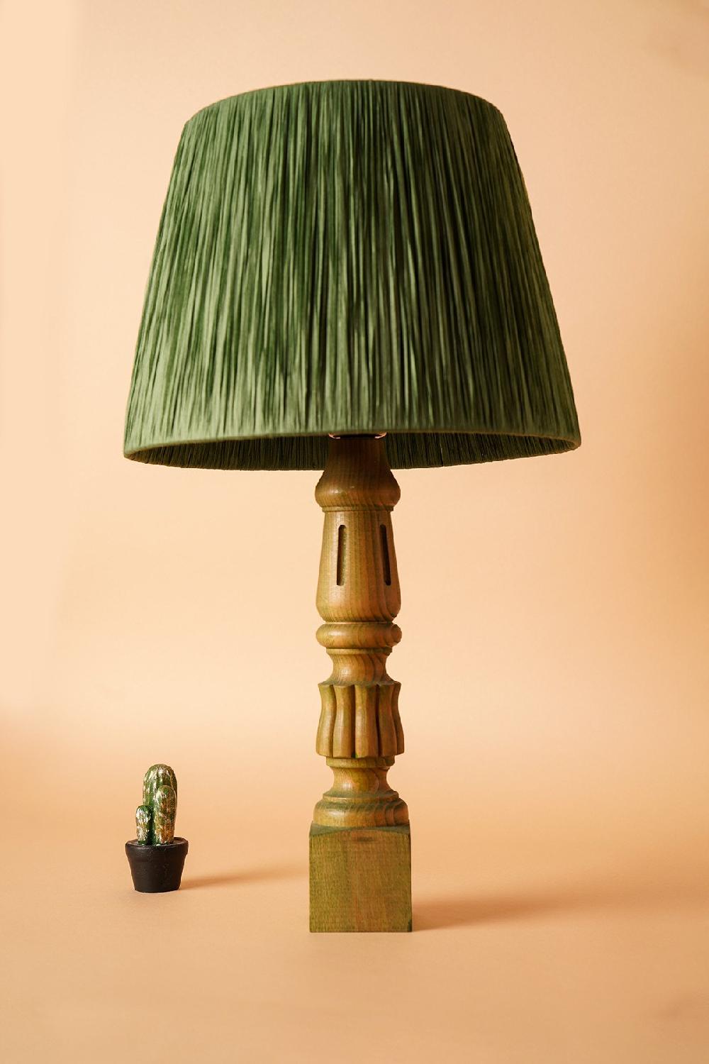 opviq LumiWood VerdeGlow Table Lamp | Opviq