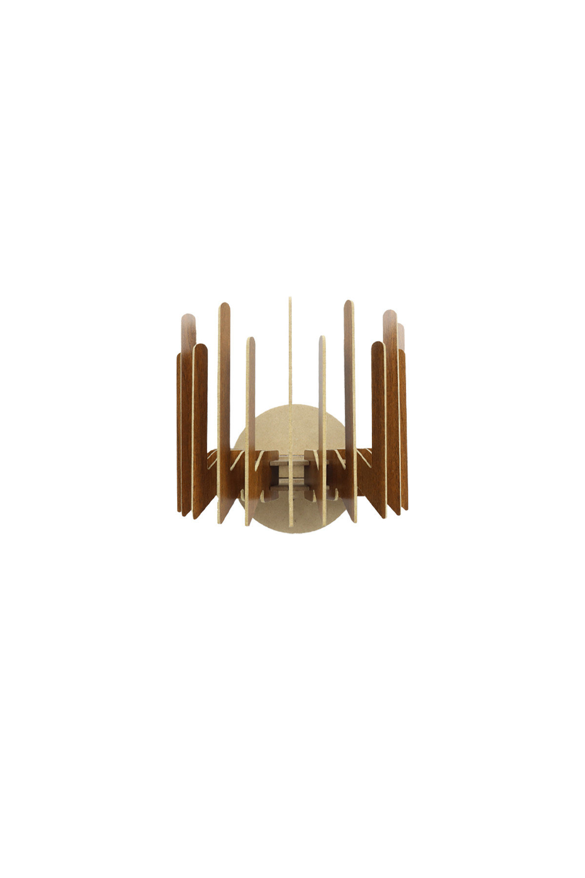 Opviq LumiZig Walnut Wall Sconce Duo | Opviq