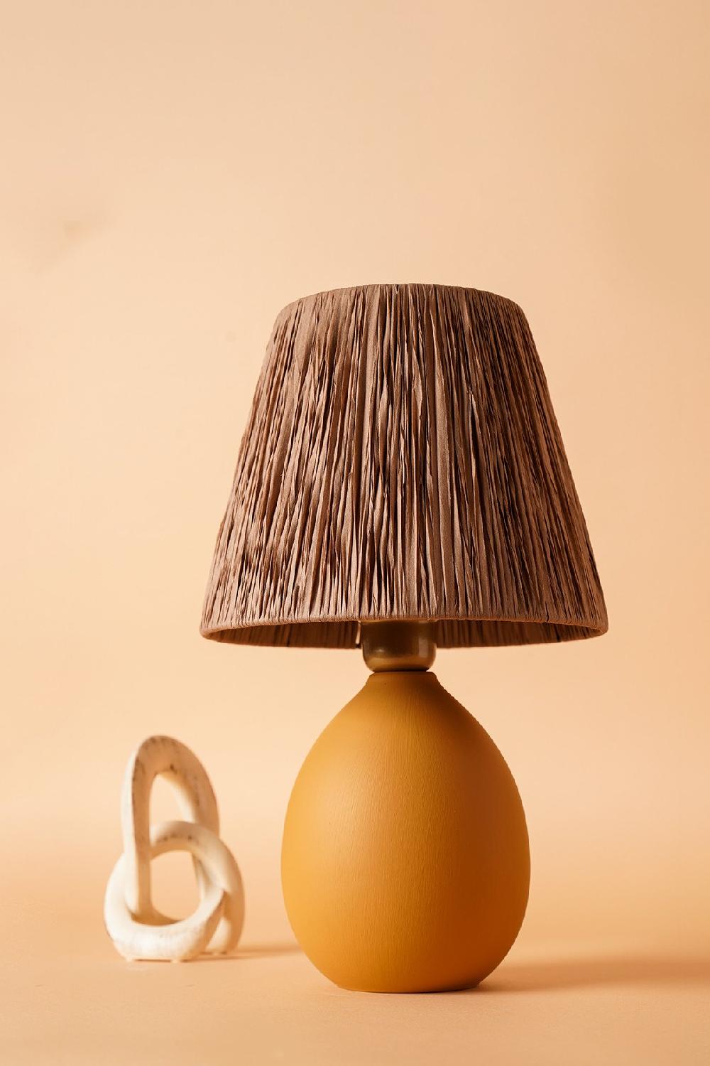 opviq LumoCeramica: Radiant Orange Table Glow | Opviq