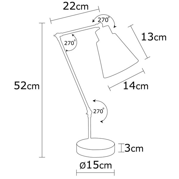 Opviq LumoCraft Aura: Modern Metal Glow Lamp | Opviq