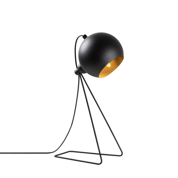 Opviq LumoCraft Noir: Chic Metal Table Lamp | Opviq