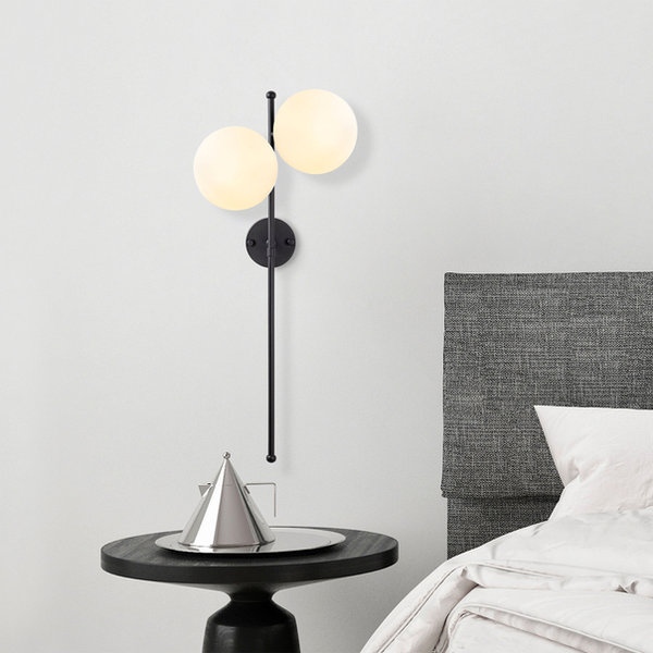 Opviq LumoCraft Noir & Cream Wall Sconce | Opviq