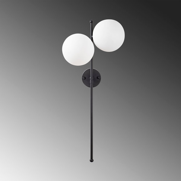 Opviq LumoCraft Noir & Cream Wall Sconce | Opviq