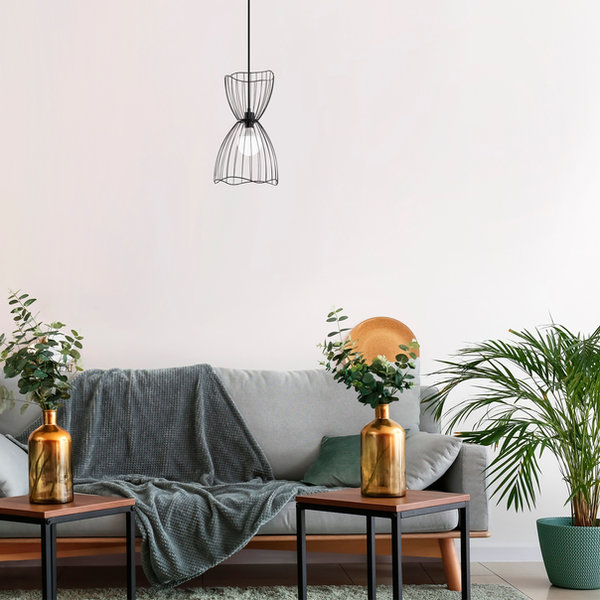 opviq LumoForge Black Industrial Chandelier | Opviq