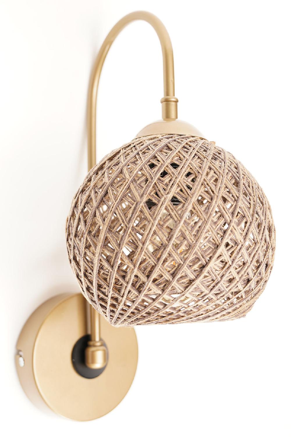 opviq LumoJute Elegance Wall Lamp | Opviq