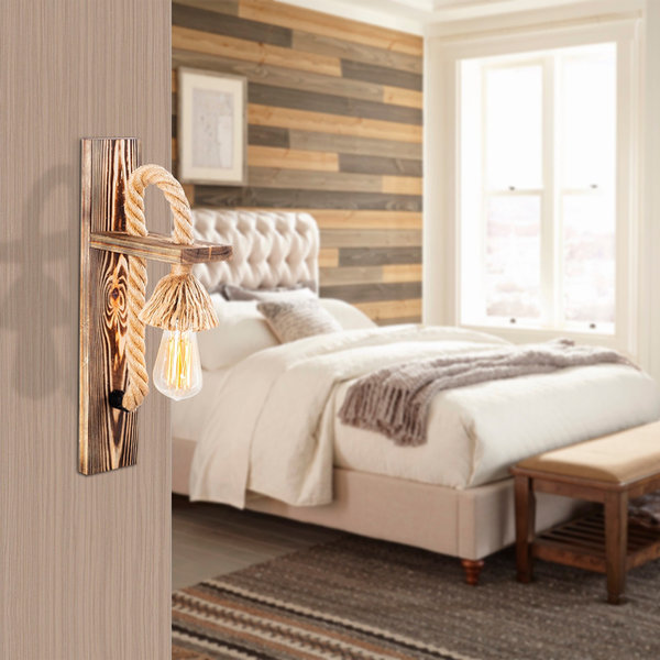 opviq Lumos Rustic Glow: Wooden Wall Elegance | Opviq