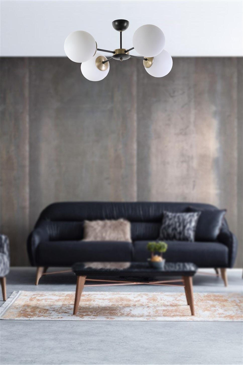 opviq Lumosca White Metal Chandelier | Opviq