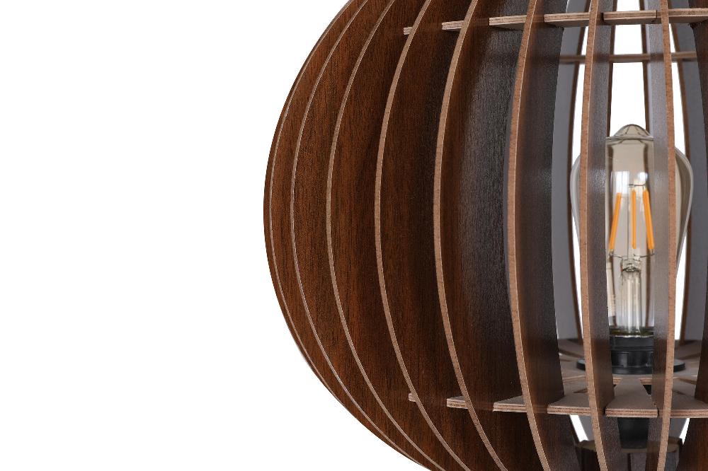 Opviq LumoScandi Walnut Glow Floor Lamp | Opviq