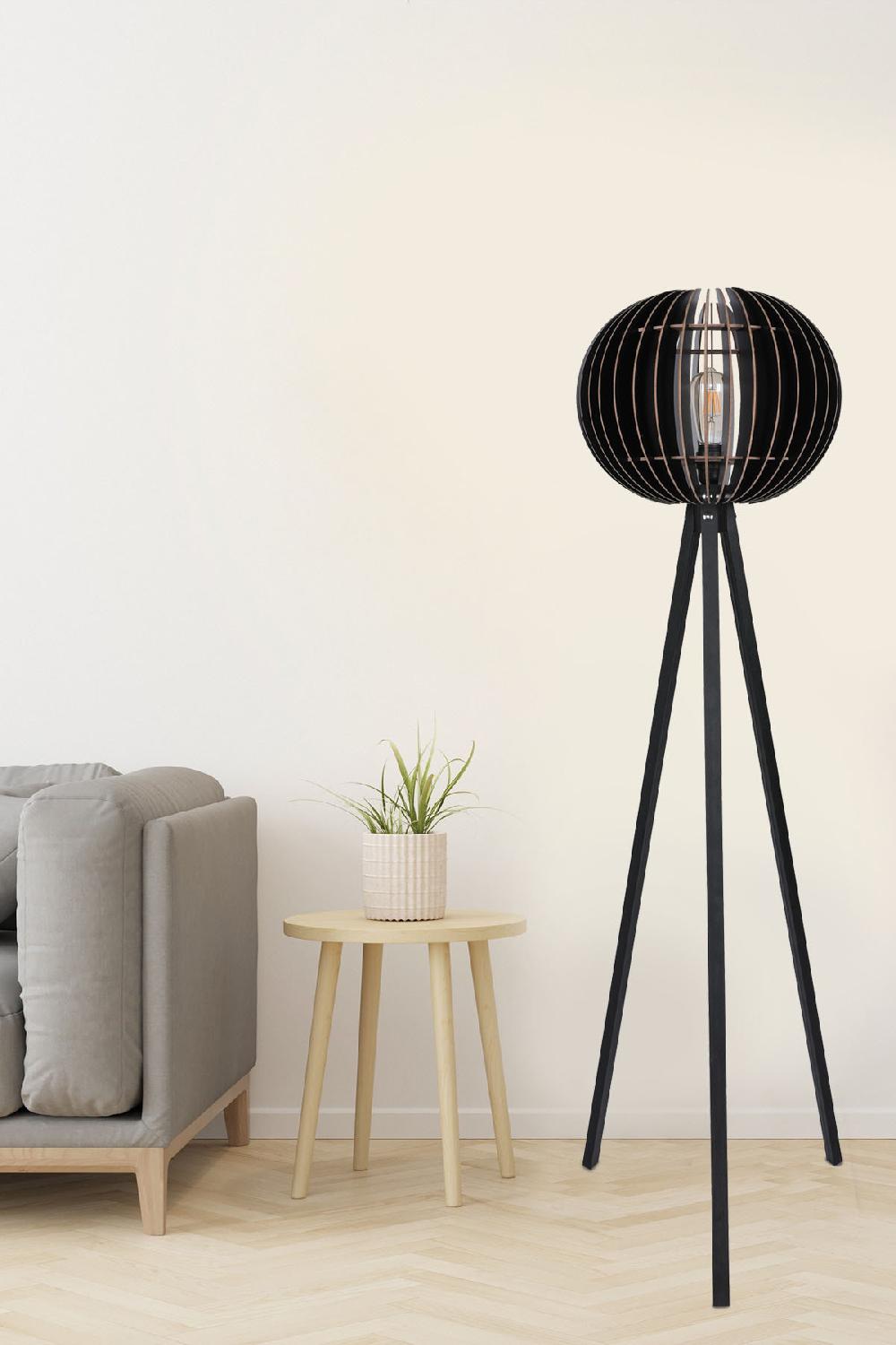 opviq Lumoscape Black Industrial Floor Lamp | Opviq