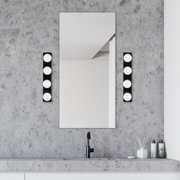 Opviq Lumosculpt Black Metal Wall Sconce | Opviq