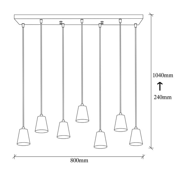Opviq Lumosfera Black Industrial Chandelier | Opviq