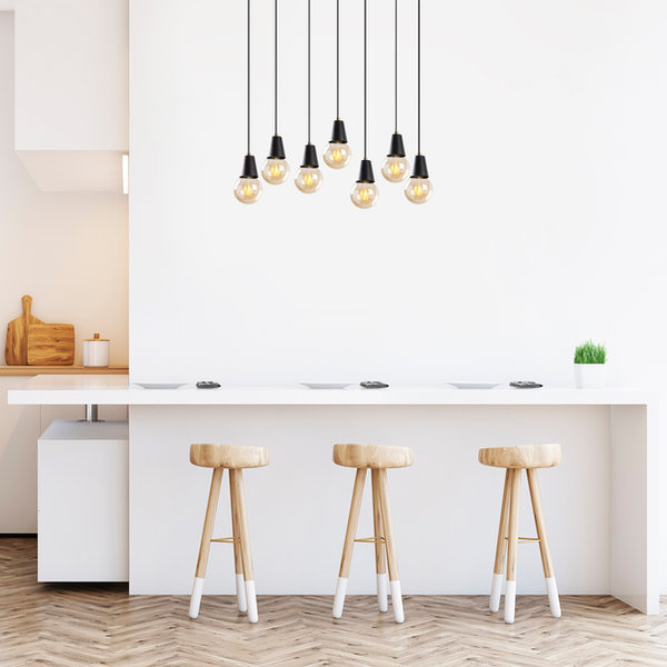 opviq Lumosfera Black Industrial Chandelier | Opviq