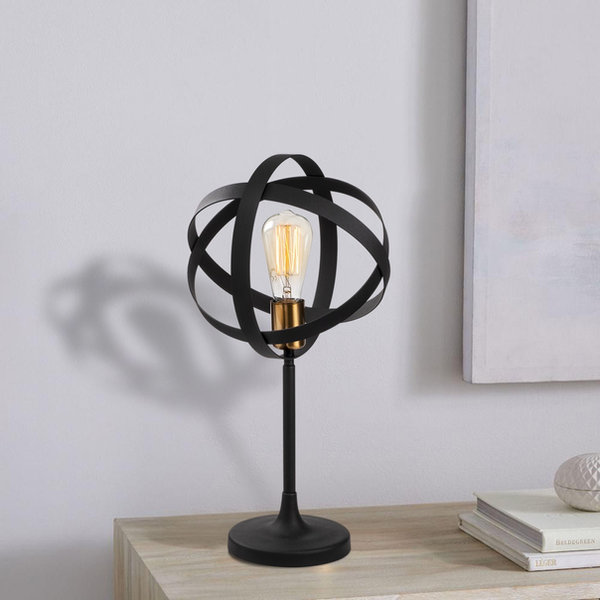 opviq Lumosfera Noir: Modern Metal Table Lamp | Opviq