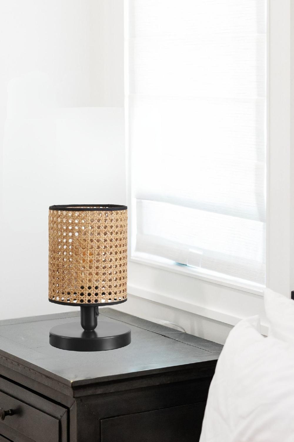 opviq Lumosfera RattanGlow Table Lamp 31 cm | Opviq