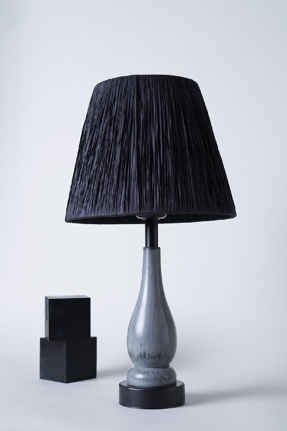 opviq Lumosfera Woodlamp: Grey & Black Elegance | Opviq