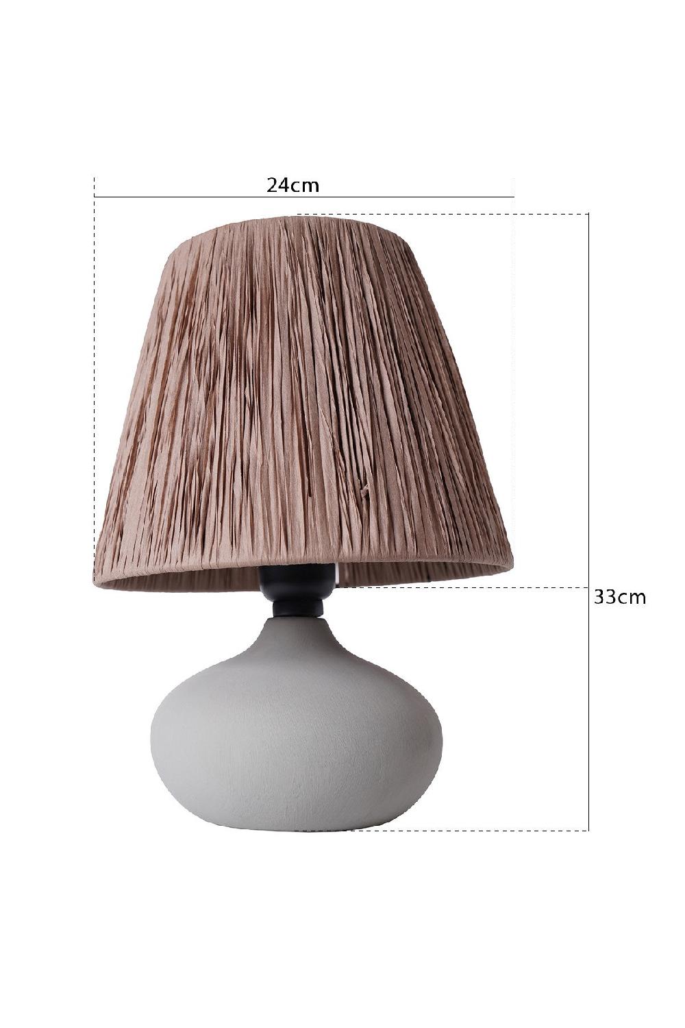 Opviq Lumosia Beige CeramiGlow Lamp | Opviq