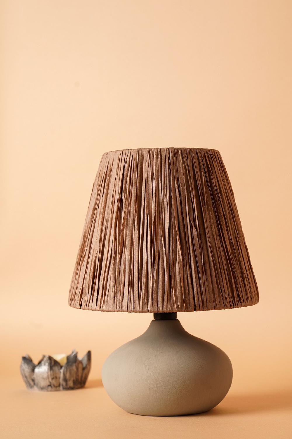 opviq Lumosia Beige CeramiGlow Lamp | Opviq