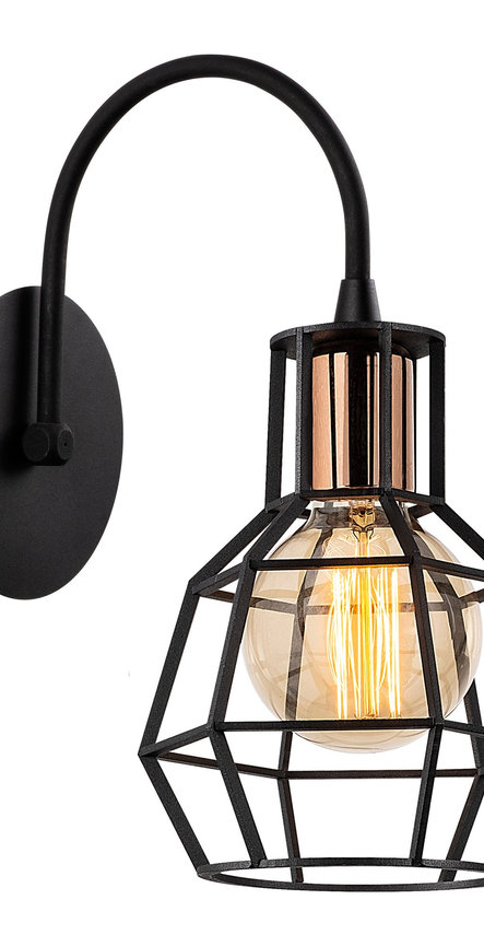 Opviq Lumosphere Black & Bronze Wall Lamp | Opviq