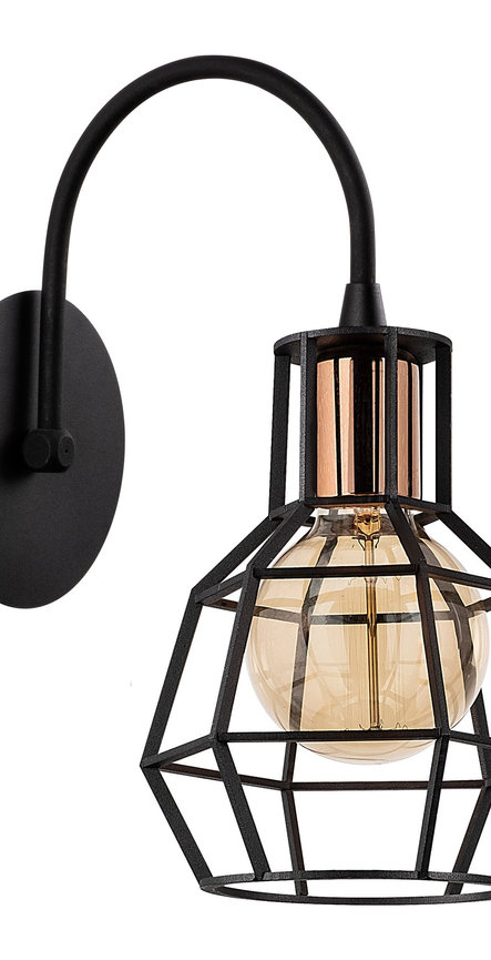 Opviq Lumosphere Black & Bronze Wall Lamp | Opviq
