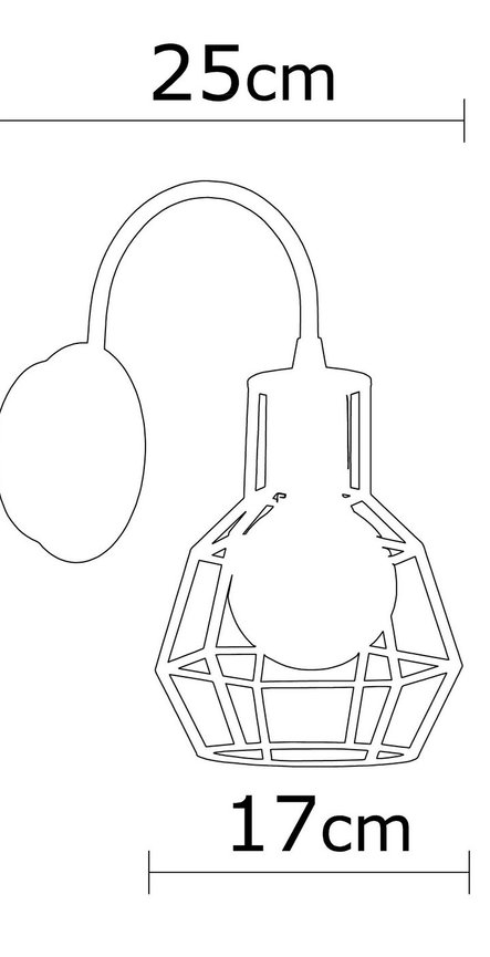 Opviq Lumosphere Black & Bronze Wall Lamp | Opviq