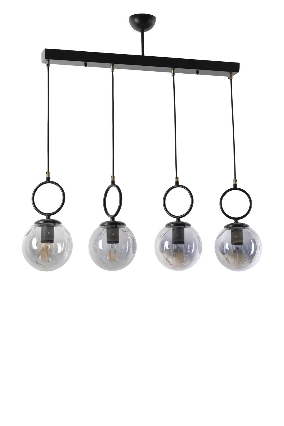 Opviq LumoSphere Black Metal Chandelier | Opviq