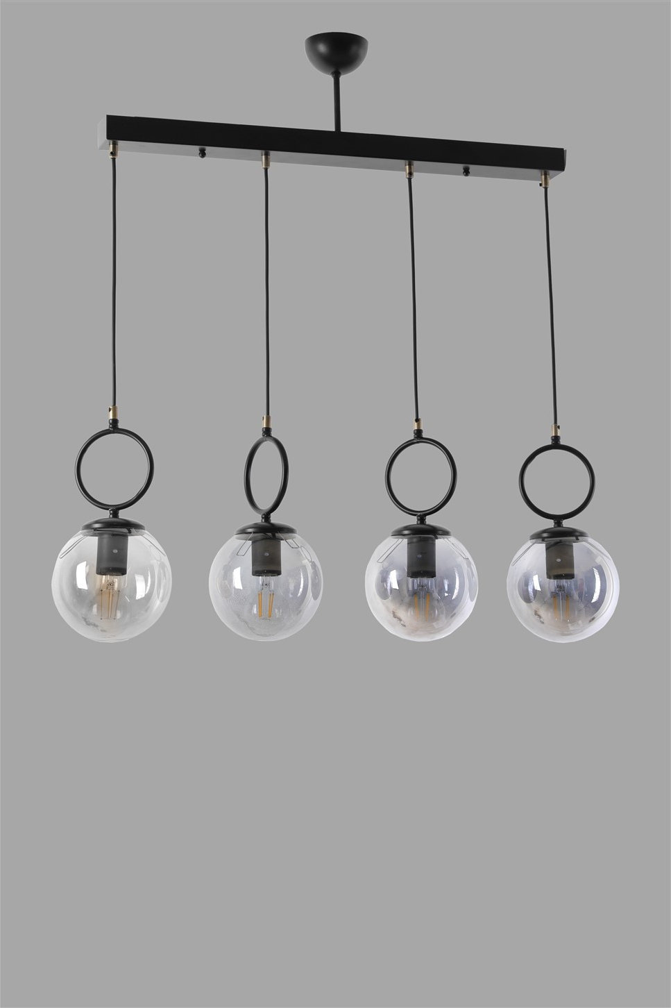 Opviq LumoSphere Black Metal Chandelier | Opviq