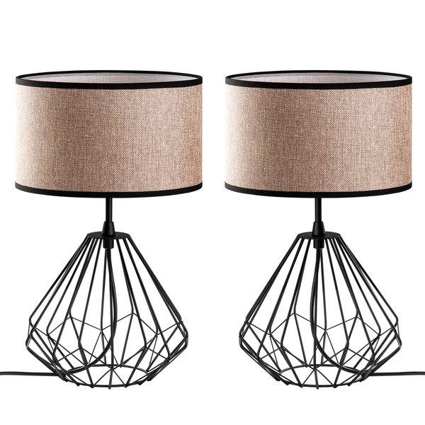 Opviq Lumosphere Duo: Black Elegance Lamp Set | Opviq