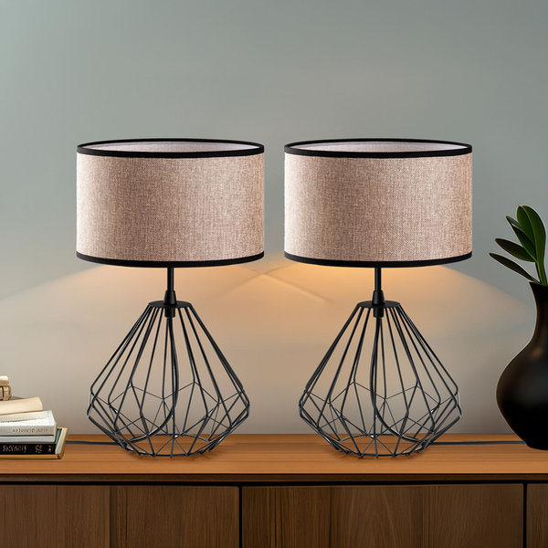 Opviq Lumosphere Duo: Black Elegance Lamp Set | Opviq