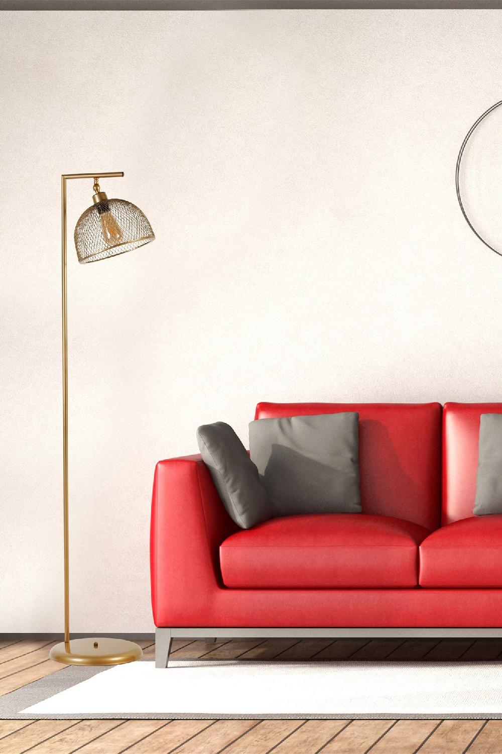 opviq LumoSphere MetalGlow Floor Lamp | Opviq