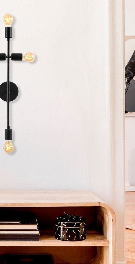 opviq Lumosphere Noir: Modern Metal Wall Glow | Opviq