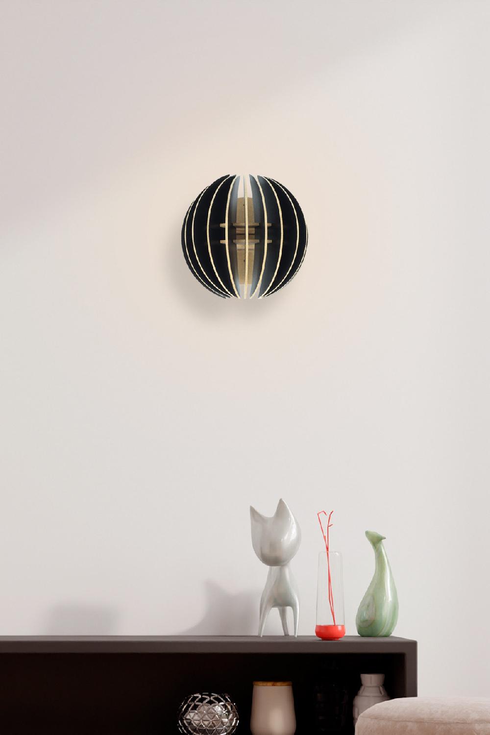 opviq LumoSphere Noir Wall Sconce | Opviq